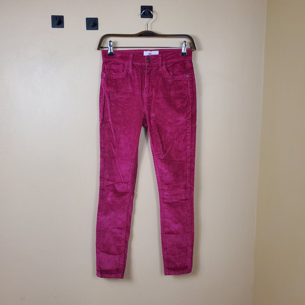 Current/elliott The Stiletto High-rise Corduroy Skinny Jeans Size 26